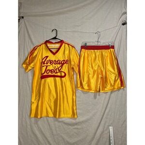 Costume Agent Average Joes Dodgeball Jersey Shorts Set Yellow Mens Medium #2187